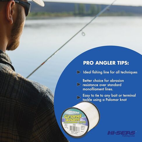 خط صيد السمك المطلي بالفلوروكربون من HI-SEAS - 100% بوليمر مشترك، قوي للغاية، شفاف وطحلب أخضر، اختبار 4 رطل - 20 رطل، سهل الصب، قوة عقدة عالية، خط قائد الفلوروكربون المقاوم للتآكل in Kuwait