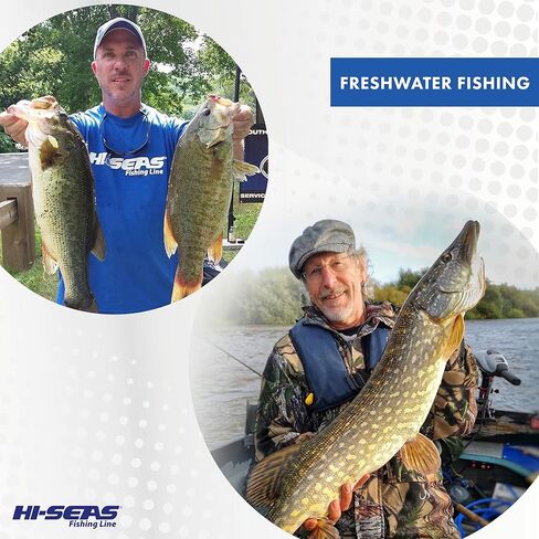 خط صيد السمك المطلي بالفلوروكربون من HI-SEAS - 100% بوليمر مشترك، قوي للغاية، شفاف وطحلب أخضر، اختبار 4 رطل - 20 رطل، سهل الصب، قوة عقدة عالية، خط قائد الفلوروكربون المقاوم للتآكل in Kuwait