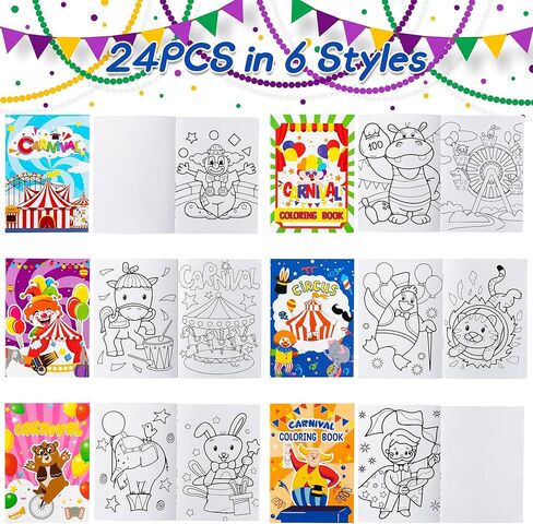 JAPBOR Western Cowboy Coloring Books - 24PCS Mini Wild West Theme Activity Color Book Bulk for Kid Party Favors, Cowgirl Horse Small Colouring Pages for Birthday Gifts Class Drawing Painting Game in Kuwait