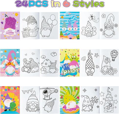 JAPBOR Western Cowboy Coloring Books - 24PCS Mini Wild West Theme Activity Color Book Bulk for Kid Party Favors, Cowgirl Horse Small Colouring Pages for Birthday Gifts Class Drawing Painting Game in Kuwait