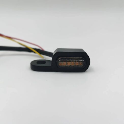 إشارات الانعطاف العالمية للدراجات النارية LED أضواء صغيرة متوافقة مع هارلي هوندا كاواساكي سوزوكي تريومف ياماها (أسود مع ضوء دخان (1155A)) in Saudi Arabia