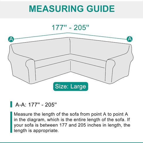 Arfntevss Sectional Couch Covers L Shape Super Stretch Corner Sofa Covers Non Slip Universal U Shaped Sofa Slipcovers Water Repellent Living Room Sectional Protector for Dogs Pets Cats (White, Large) in Saudi Arabia