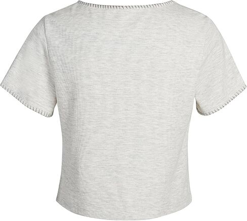 Women's Square Neck Short Sleeve Top Summer Loose Fit T Shirt Tunic Tops in Saudi Arabia