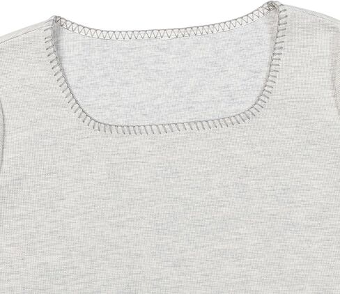 Women's Square Neck Short Sleeve Top Summer Loose Fit T Shirt Tunic Tops in Saudi Arabia