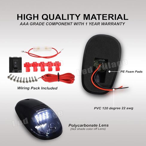 5 قطع مدخنة عدسة العنبر 16 المصابيح التخليص سقف الكابينة تشغيل مصابيح الجمعية مجموعة الأسلاك يناسب دودج رام 1500 2500 3500 4500 5500 2003-2018 شاحنات بيك اب 12 فولت تيار مستمر in Kuwait