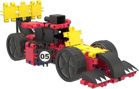 Clics construction toys, Glitter Bucket, 133 building blocks, 42 accessories and stickers,educational kids toys,STEM toys for 3 year old boys & girls and older, DURABLE TOYS made from RECYCLED PLASTIC in Saudi Arabia