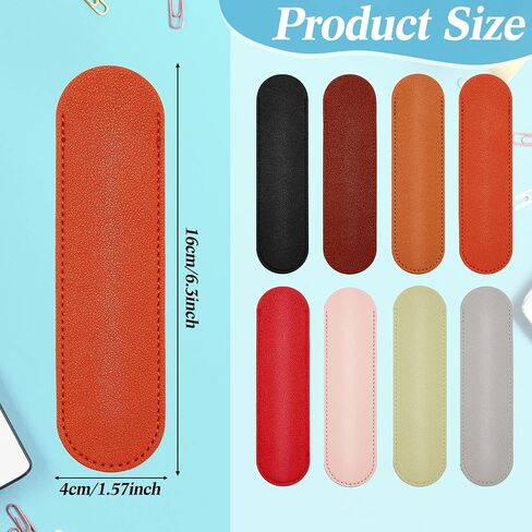 8 Pieces Pen Sleeve PU Leather Pen Case Vintage Pen Case Pocket Handmade Pen Leather Pouch for Single Pen in Saudi Arabia