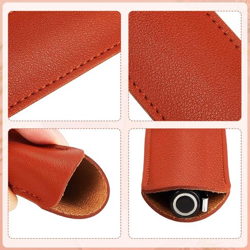 8 Pieces Pen Sleeve PU Leather Pen Case Vintage Pen Case Pocket Handmade Pen Leather Pouch for Single Pen in Saudi Arabia