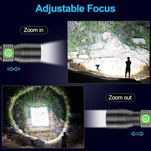 Banral Black Light UV Flashlight, 1200 High Lumens Magnetic Rechargeable Flashlight, Blacklight Tactical Flashlights 7 Modes LED Torch Light for Pets Urine and Stains, Bed Bugs and Scorpions in Kuwait