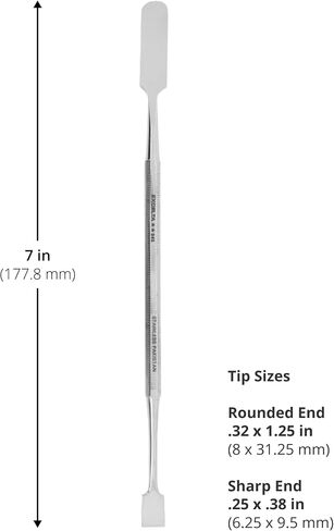 Excelta Double-Ended Spatula, Stainless Steel, Versatile Tool for Potting, Scraping, and Mixing Epoxy, 7 Inches, Intermediate in Saudi Arabia