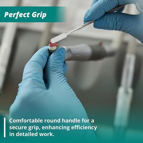 Excelta Double-Ended Spatula, Stainless Steel, Versatile Tool for Potting, Scraping, and Mixing Epoxy, 7 Inches, Intermediate in Saudi Arabia