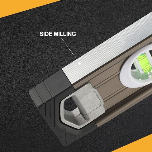 PREXISO 16IN مستوى الروح، مستوى الطوربيد النهائي من مادة TPR، مقاوم للصدمات، هيكل من سبائك الألومنيوم، مع شريط قياس إضافي، مثالي للديكور، والمفروشات المنزلية، والبناء in Kuwait