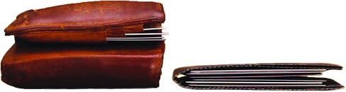 محفظة Dura Wallet Slim RFID Blocking للرجال من BulbHead - تتضمن محفظة بنية واحدة - كما تظهر على شاشة التلفزيون - أقل حجمًا من المحفظة القياسية in Kuwait