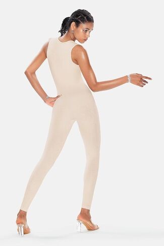 Vertvie Jumpsuits for Women Strappy Square Neck Ribbed Sleeveless One Piece Rompers Onesie Bodycon Workout Yoga Unitard in Saudi Arabia