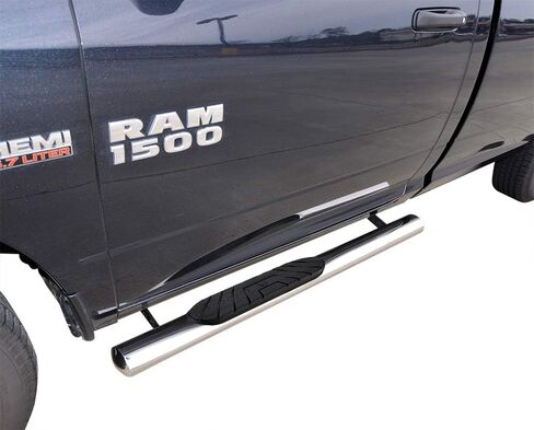 قضبان Nerf مقاس 4 بوصات من MaxMate متوافقة مع 2009-2018 Dodge Ram 1500؛ 2010-2024 2500 3500؛ 2019-2024 Classic | Reg Cab | WB2D41117 | لوحات تشغيل القضبان الجانبية in Kuwait