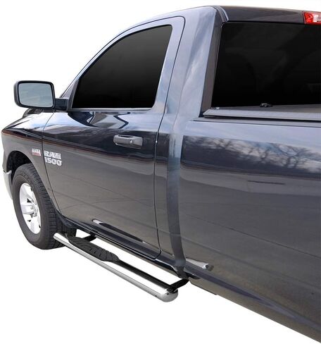 قضبان Nerf مقاس 4 بوصات من MaxMate متوافقة مع 2009-2018 Dodge Ram 1500؛ 2010-2024 2500 3500؛ 2019-2024 Classic | Reg Cab | WB2D41117 | لوحات تشغيل القضبان الجانبية in Kuwait