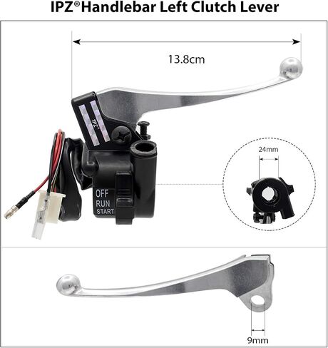1PZ P50-L01 Left Right Side Clutch Brake Lever Throttle Housing Handle Grips Assembly Replacement for Yamaha Peewee PW50 Y-Zinger 1981-2022 in Saudi Arabia