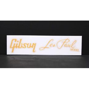 2pcs مناسبة لملصقات شعار Gibson Les Paul - ملصقات نقل مياه الغيتار الكهربائية DIY - فيلم قابل للإزالة - الذهب in Kuwait