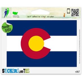 ملصق نافذة Colorado State Flag Vinyl Car Sticker 3 "× 2" in Saudi Arabia