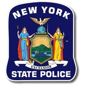 New York State Police Trooper Sticker Graphic - Die Cut Sticker, High Resolution Top Grade Vinyl in Kuwait