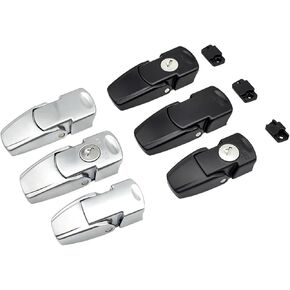 XK723 Cabinet Black Coated Metal Hasp Latch DK604 Security Toggle Lock with Two Keys 1Pcs(XK723-V7-2B) in Saudi Arabia
