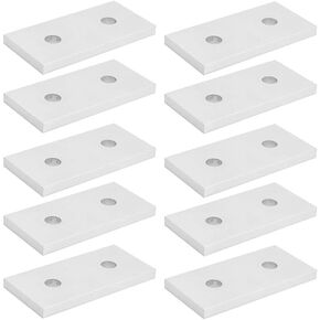 2 ثقب | صفيحة انضمام مستقيم شقة | الألومنيوم | 10 سلسلة (10pcs) متوافقة مع 80/20 4107 1 بوصة ملامح بثق الألومنيوم الكسرية in Kuwait