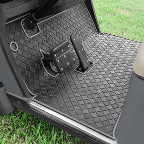 Golf Cart Floor Liner Mat 8mm Thick Rubber Full Coverage Fit for EZGO TXT (1994-2025), Express S4 (2012-2020), Cushman Workhorse, EX1 (2020), Valor, Navitas, Some Star Carts Mats Replacement in Kuwait