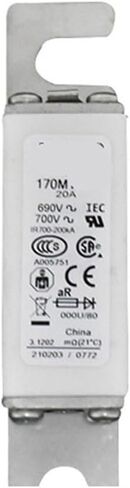 170M3017 170M3018 170M3019 170M3020 Ceramic Fuse core Standard(170M3017) in Saudi Arabia