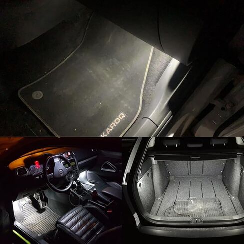 LED Footwell Under Door Glove Box Lights Interior Interior Trunk Mights مع VW Golf MK7 7.5 GTI Jetta MK5 MK6 ، OEM Presection Error Free - 2pcs (Red) in Kuwait