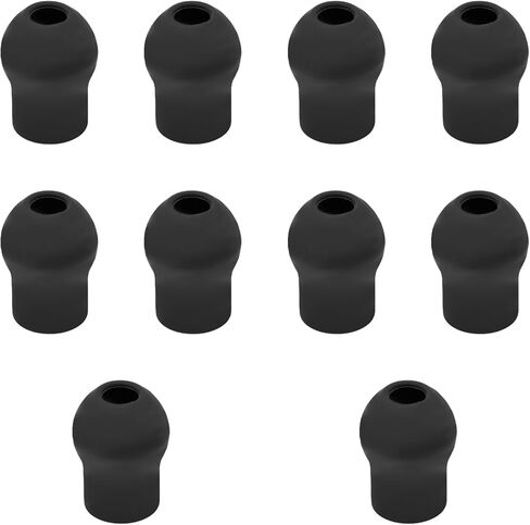 10pcs Ear Tips Replacement for EKO CORE 500 Digital Stethoscope, Soft Ear Pieces Earplugs Accessories Silicone Stethoscope Parts Replacement Eartips Earpieces(Black) in Saudi Arabia