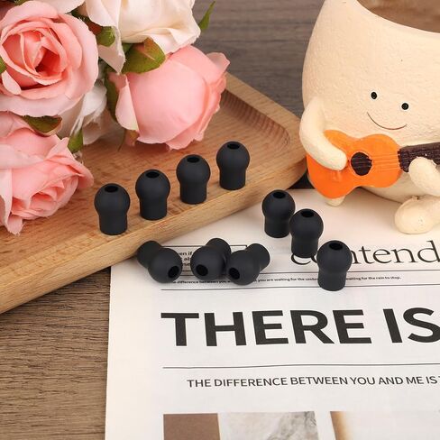 10pcs Ear Tips Replacement for EKO CORE 500 Digital Stethoscope, Soft Ear Pieces Earplugs Accessories Silicone Stethoscope Parts Replacement Eartips Earpieces(Black) in Saudi Arabia
