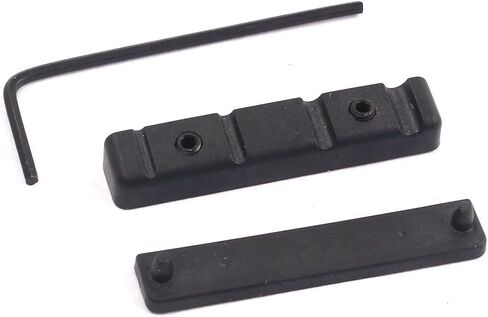 Alnicov Adjustable POM Nut for 4 Strings Bass Guitar,Black in Saudi Arabia