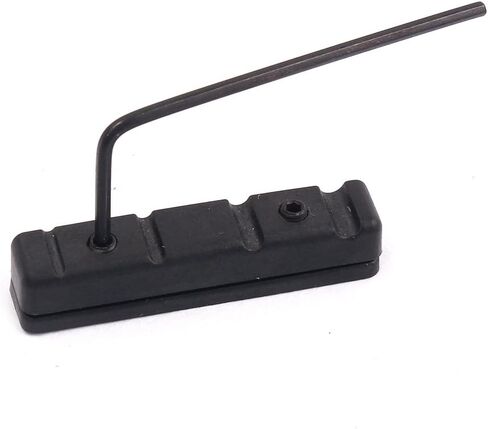 Alnicov Adjustable POM Nut for 4 Strings Bass Guitar,Black in Saudi Arabia