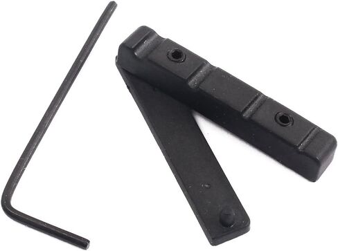Alnicov Adjustable POM Nut for 4 Strings Bass Guitar,Black in Saudi Arabia