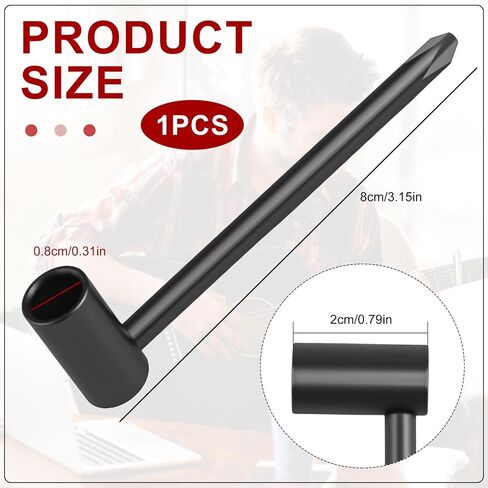 Guitar Truss Rod Wrench 5/16" (8mm) Metal Guitar Adjusting Wrench Guitar Neck Repair Accessories for Adjusting Guitar Necks & Replacing Guitar Parts in Saudi Arabia