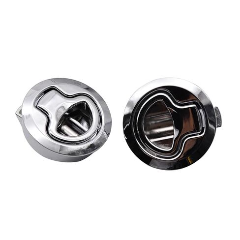 2Pcs Stainless Steel Non-Locking Boat Hatch Latch Pull Flush Round Marine Latche Fit for RV Hatch Door Cabinet in Kuwait