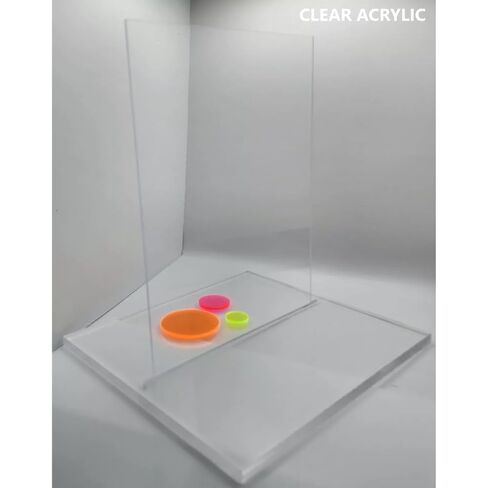 ورقة البلاستيك الاكريليك plexiglass - 1/4 "سميكة - شفافة واضحة - أحجام mulitiple متوفرة للحرف اليدوية ، diy والاستبدال الزجاج (1 قطعة ، 24" × 48 ") in Saudi Arabia