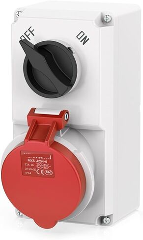 Mechanical Interlock B Surface Mounted Switch with Socket 16-63A IP67/44(16A 3P IP44) in Saudi Arabia