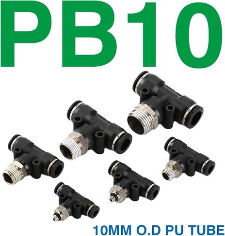PC6-M5 SL8-01 PL4-02 الموصلات الهوائية BSPT 02 03 اضغط في موصل سريع لإطلاق AIR FITTING 10pcs (PL12،03) in Saudi Arabia