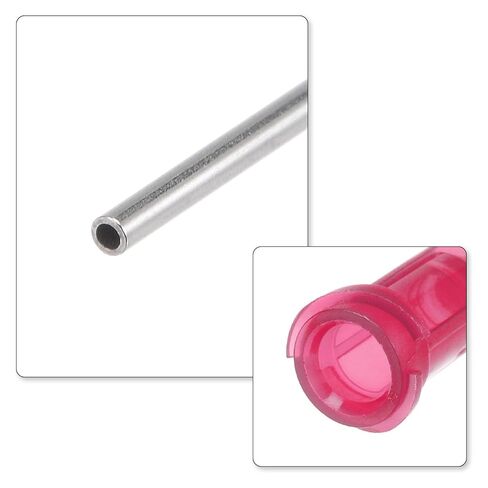 Uxcell Industrial Blunt Tip Needle 25g 1/4 بوصة طول مع موصل واجهة المسمار قفل Luer ، وتوصل الإبرة لدافع الغراء السائل ، 100 قطعة (أحمر) in Kuwait
