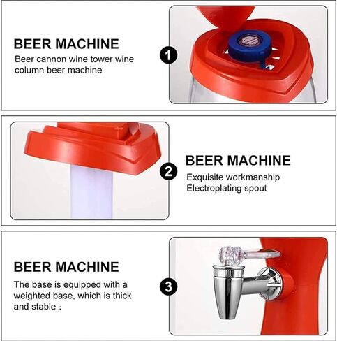 TIST BEER HURKES DOFENSER BEER BEACET 3L BEERE DOSTENSER ، Dispenser Beverage Beverage Juice Wine Dispenser ، مناسبة للحانات والحفلات والمطاعم المنزلية Bar Bar Cask Ale (Green) in Saudi Arabia