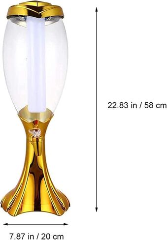 TIST BEER HURKES DOFENSER BEER BEACET 3L BEERE DOSTENSER ، Dispenser Beverage Beverage Juice Wine Dispenser ، مناسبة للحانات والحفلات والمطاعم المنزلية Bar Bar Cask Ale (Green) in Saudi Arabia