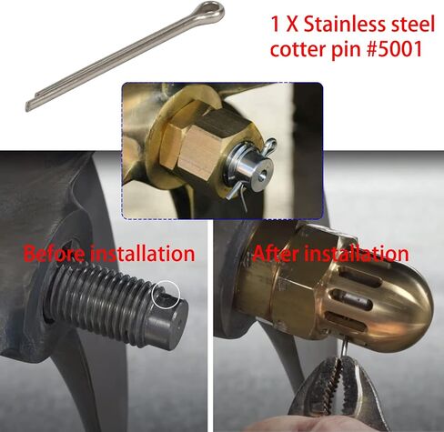 5008 inboard Prop Nut Kit مع دبوس جديد وبدء قوارب الجودة للمفاتي in Saudi Arabia