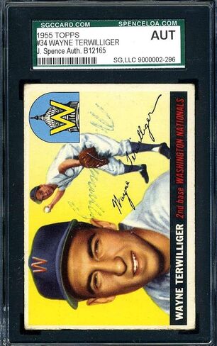 واين تيرويليجر JSA COA توقيعه 1953 Topps توقيع يدوي - بطاقات موقعة بالبيسبول in Saudi Arabia