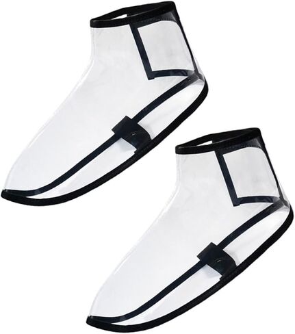 Safigle Professional أحذية الحلاقة تغطية 1 زوج Size S حماية أحذية مصفف شعر مقاوم للماء لمصممي الشعر واللحن يمنع قصاصات الشعر in Kuwait