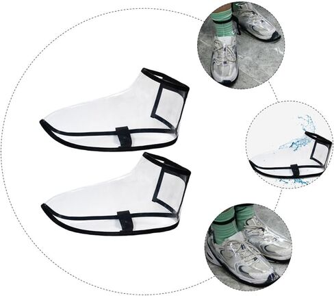 Safigle Professional أحذية الحلاقة تغطية 1 زوج Size S حماية أحذية مصفف شعر مقاوم للماء لمصممي الشعر واللحن يمنع قصاصات الشعر in Kuwait