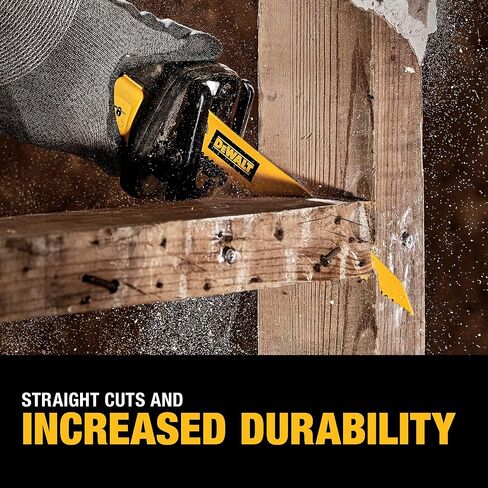 DEWALT Reciprocating Saw Blades, Bi-Metal, 6-Piece Set (DW4896) in Saudi Arabia