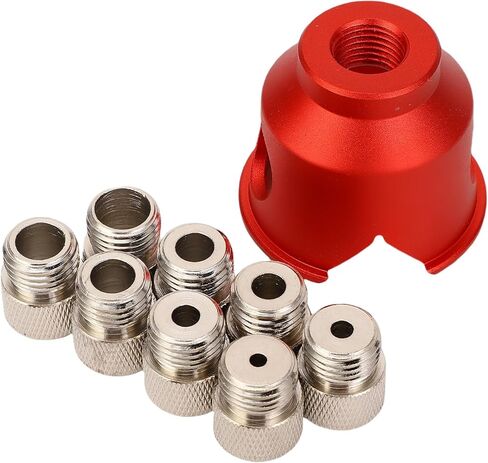 Woodworking Vertical Hole Punch Locator Vertical Hole Positioner with 8 Drill Bushings 3-10mm for Straight Holes Woodworking Projects in Saudi Arabia