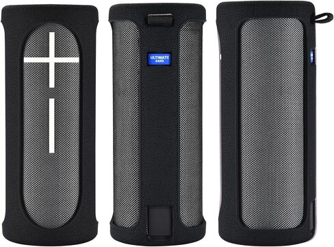 Protection Case for Ultimate Ears Boom 4, Silicone Case Cover for Ultimate Ears Boom 4 with Carabiner (Black) in Saudi Arabia