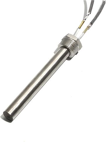 BIRAN 12V/24V/36V/48V DN20/25mm Thread Cartridge Heater 120-500W 16mm x 50-200mm for Molding Machinery with nut(24V,DN20 16x200mm 500W) in Saudi Arabia